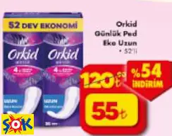 ORKİD GÜNLÜK PED EKO UZUN • 52’Lİ ORKİD GÜNLÜK PED EKO UZUN • 52’Lİ